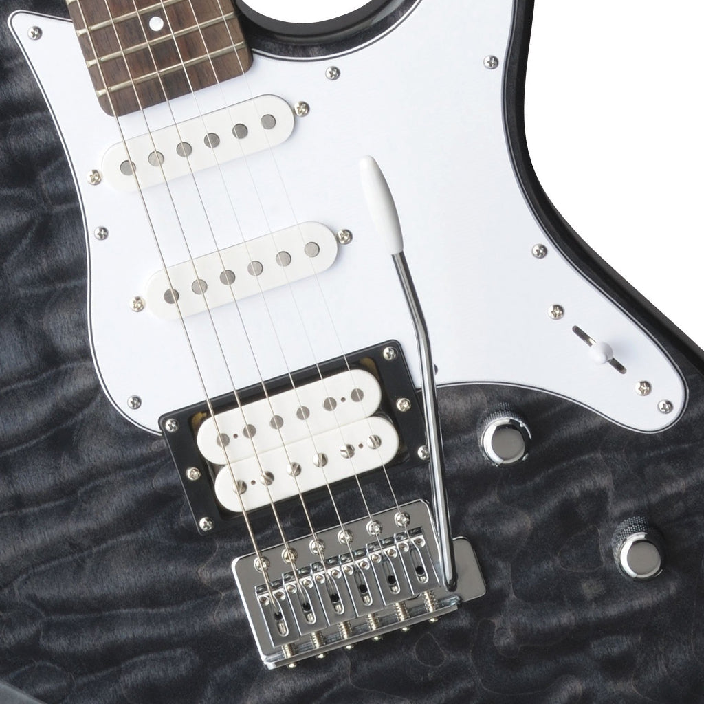 Yamaha Pacifica 212 Translucent Black Quilt Top