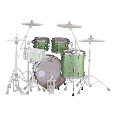 Pearl Masters Maple Complete - MCT 20" 4-Piece Shell Pack (10 x 7TT, 12 x 8TT, 14 x 12FT, 20 x 14BD(BX) Absinthe Sparkle