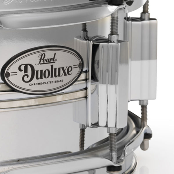 Pearl "x5" Duoluxe Chrome Over Brass Snare Drum