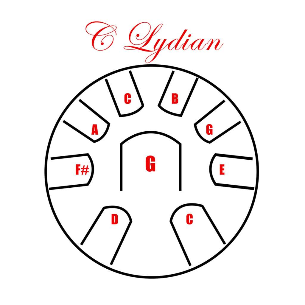 Pearl - Awakening Series (C Lydian) - Tongue Drum, Natural Orange Burst