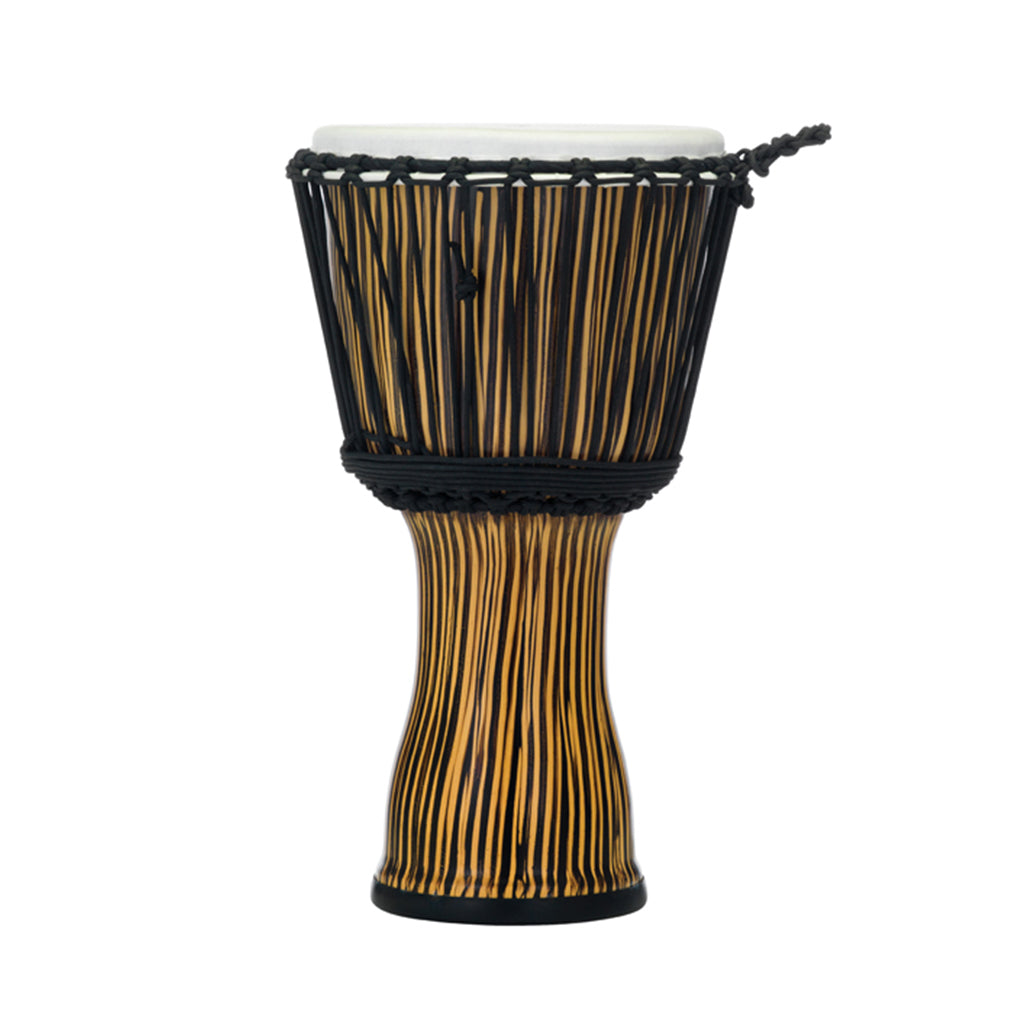 Pearl - 10" Synthetic Shell Djembe - Rope Tuned - Zebra Grass