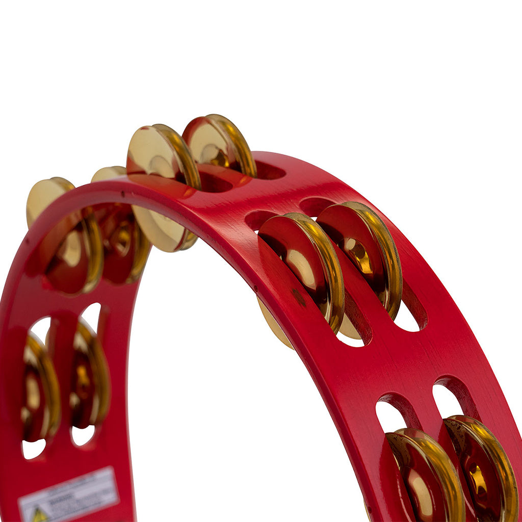 Pearl - PTH10B - Tambourine 10" Headless Wood Stainless Brass Jingle