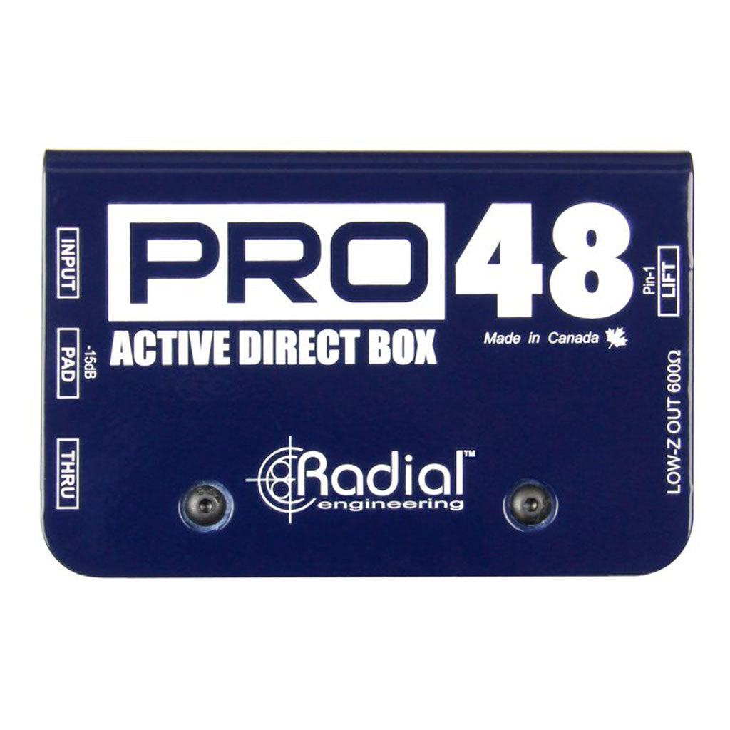 Radial PRO48 - Active DI, Compact Design, 48V Phantom Powered