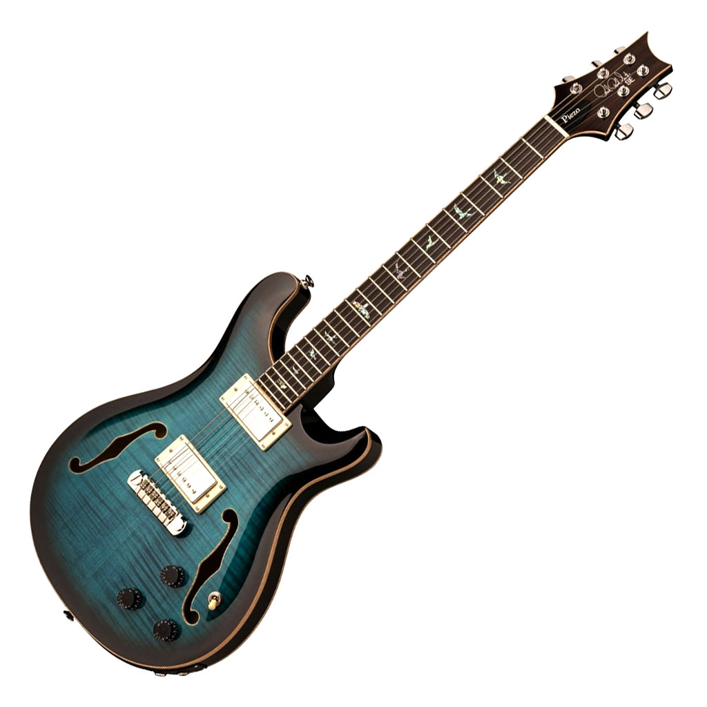 PRS SE Hollowbody II Piezo Peacock Blue Burst