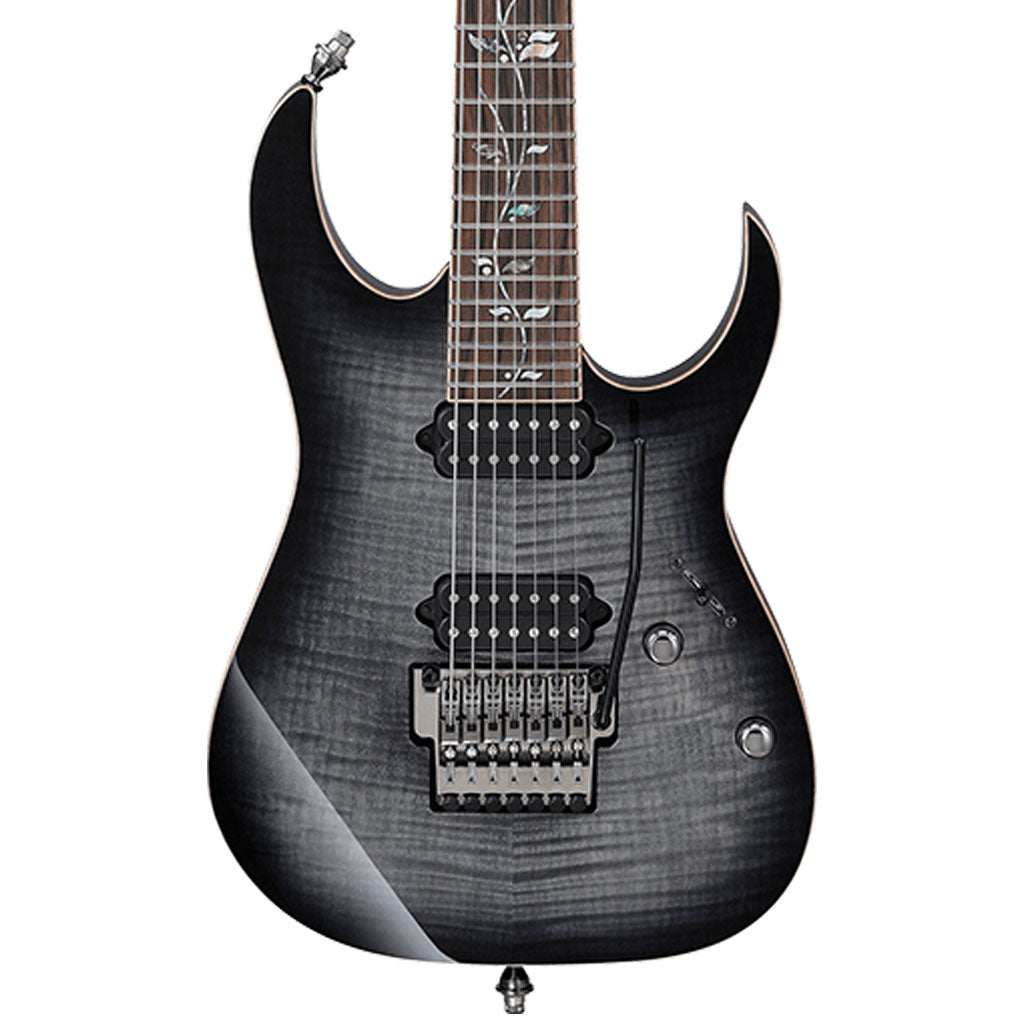 Ibanez - RG8527 J-Custom 7-String Electric Guitar with Case - Black Rutile