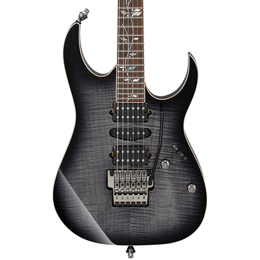 Ibanez - RG8570 J-Custom Electric Guitar with Case - Black Rutile