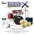 Pearl - Roadshow X - 20" 5-Piece Drum Kit Package with Zildjian Cymbals & Hardware, Wine Red