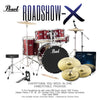 Pearl - Roadshow X 22" 5-Piece Drum Kit Package with Zildjian Cymbals & Hardware - Wine Red