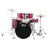 Pearl - Roadshow 20" 5-PCS Fusion Drum Kit with Hardware and Cymbals - Red Wine