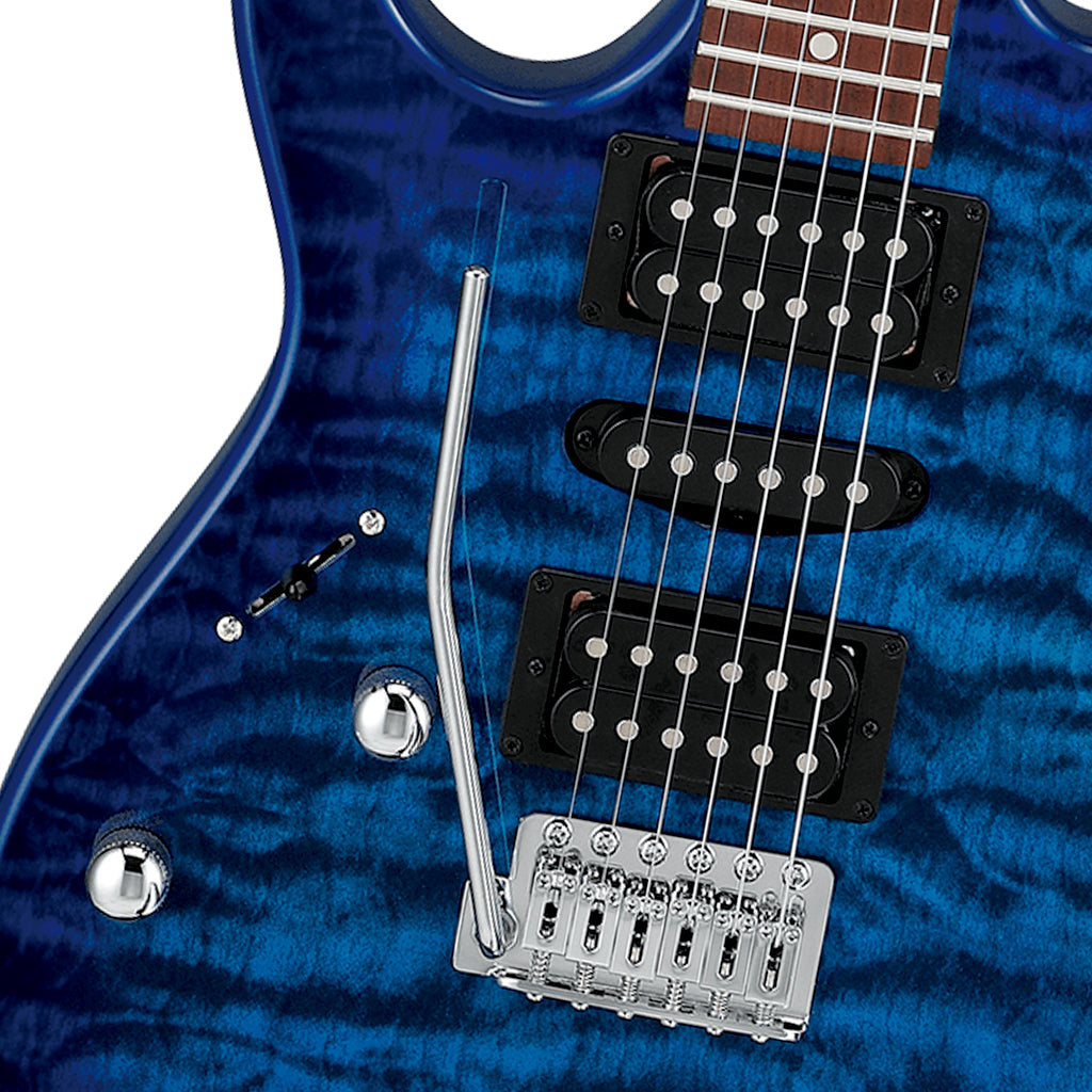 Ibanez RX70QAL Left Handed Transparent Blue Burst
