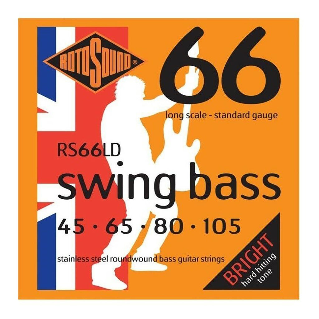 Rotosound RS66LD - Swing Bass Stainless Steel 45 -105 Bass Guitar Strings-Sky Music