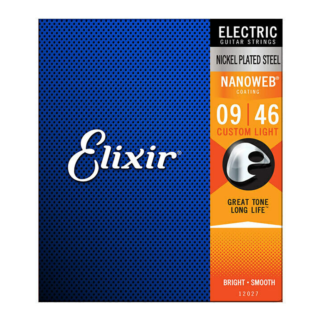 Elixir 12027 - Nanoweb Custom Light 9-46 Electric Guitar Strings