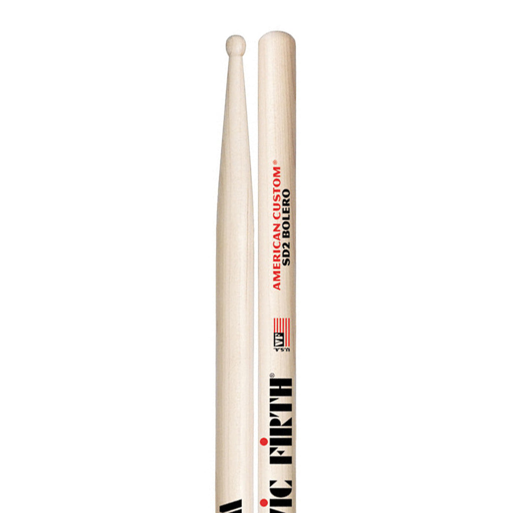Vic Firth VFSD2 American Custom SD2 Bolero Drumsticks-Sky Music