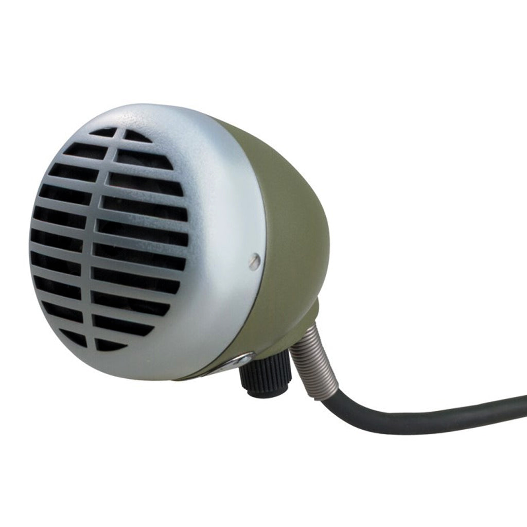 Shure Microphone Dynamic Hi Z Green Bullet Harmonica 6.1mm Cable