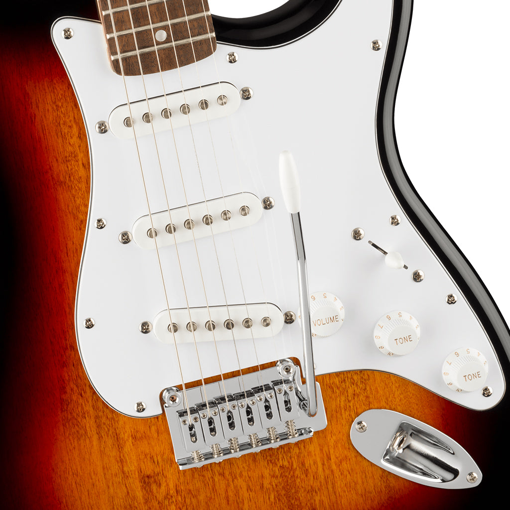 Squier Affinity Series Stratocaster Laurel Fingerboard White Pickguard 3 Color Sunburst