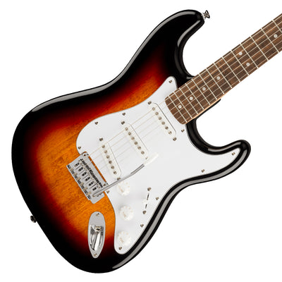Squier Affinity Series Stratocaster Laurel Fingerboard White Pickguard 3 Color Sunburst