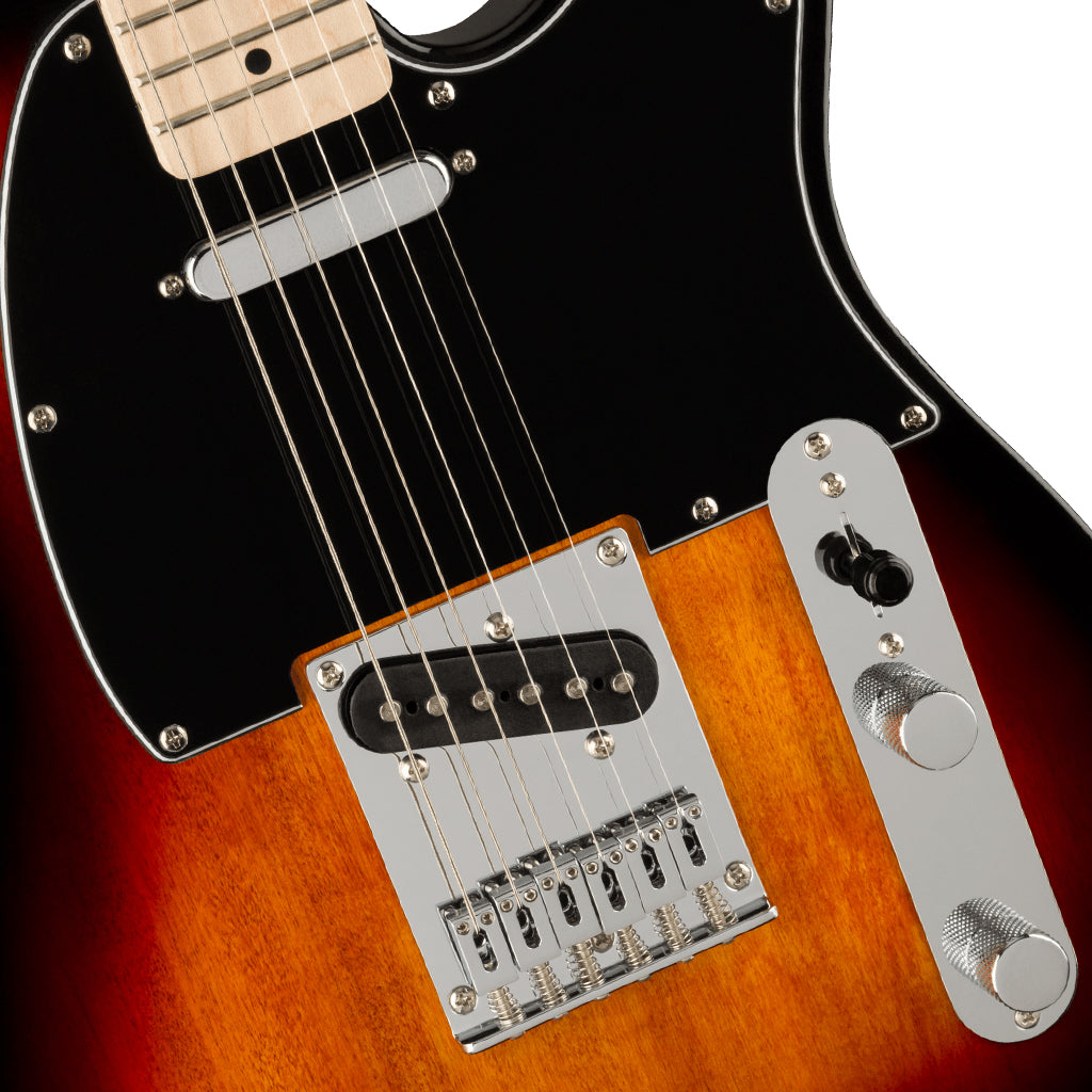 Squier - Affinity Series™ Telecaster®, Maple Fingerboard, Black Pickguard, 3-Color Sunburst-Sky Music