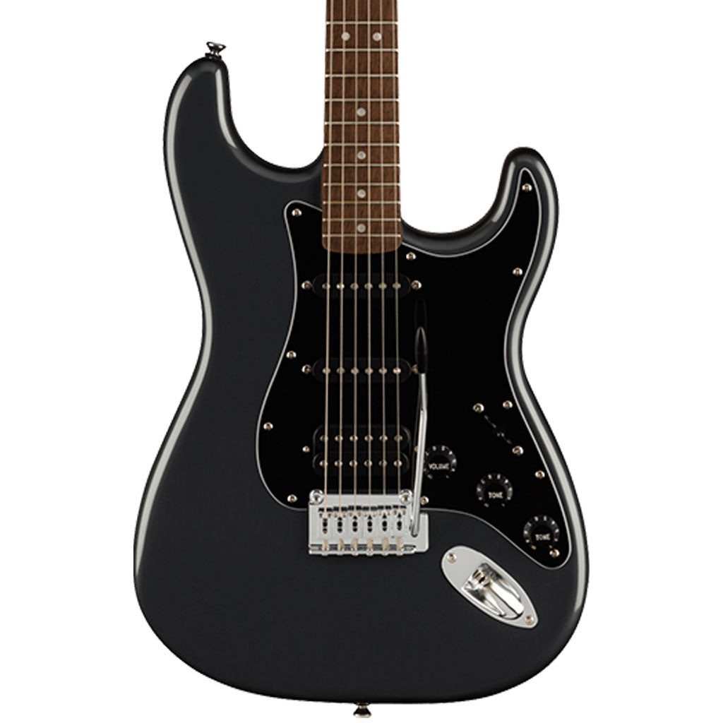 Squier Affinity Series™ Stratocaster® HSS Pack, Laurel Fingerboard, Charcoal Frost Metallic, Gig Bag, 15G - 240V AU