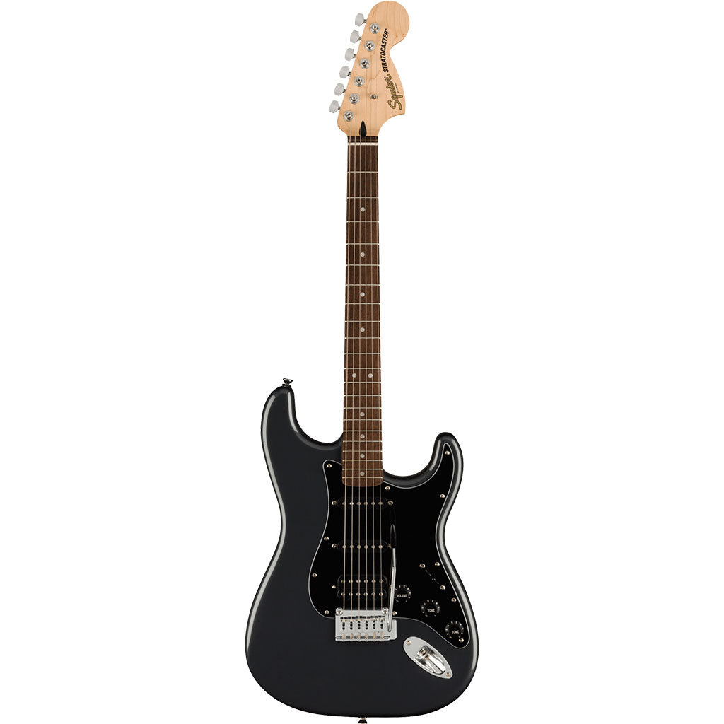 Squier Affinity Series™ Stratocaster® HSS Pack, Laurel Fingerboard, Charcoal Frost Metallic, Gig Bag, 15G - 240V AU