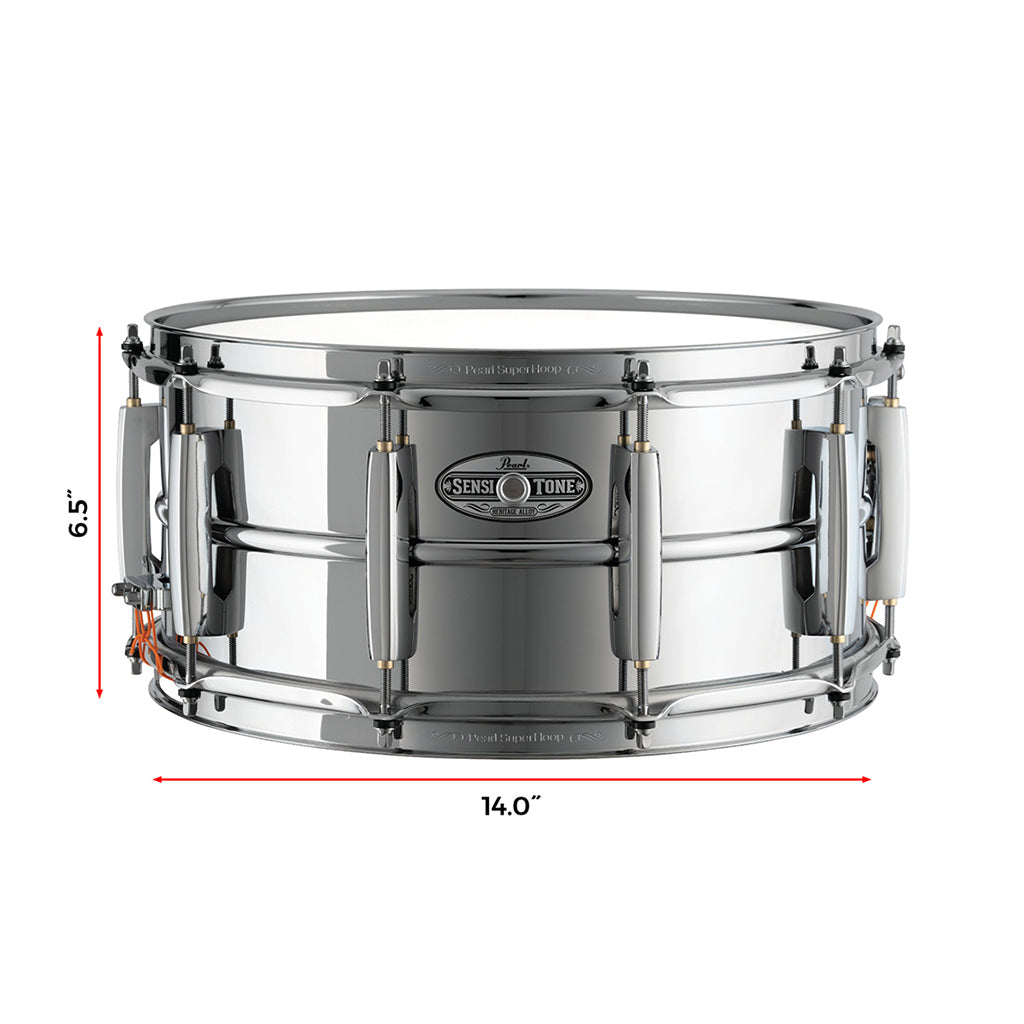 Pearl - 14"x6.5" Sensitone Heritage Alloy - Snare Drum, Steel