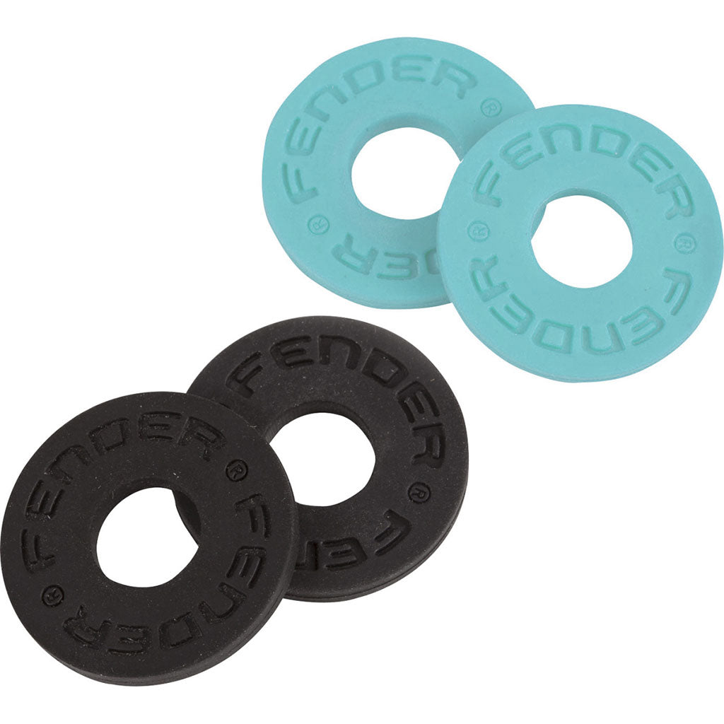 Fender Strap Blocks 4pk - 2 Black, 2 Daphne Blue-Sky Music