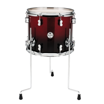 PDP 14"X12" Floor Tom - Red To Black Fade-Sky Music