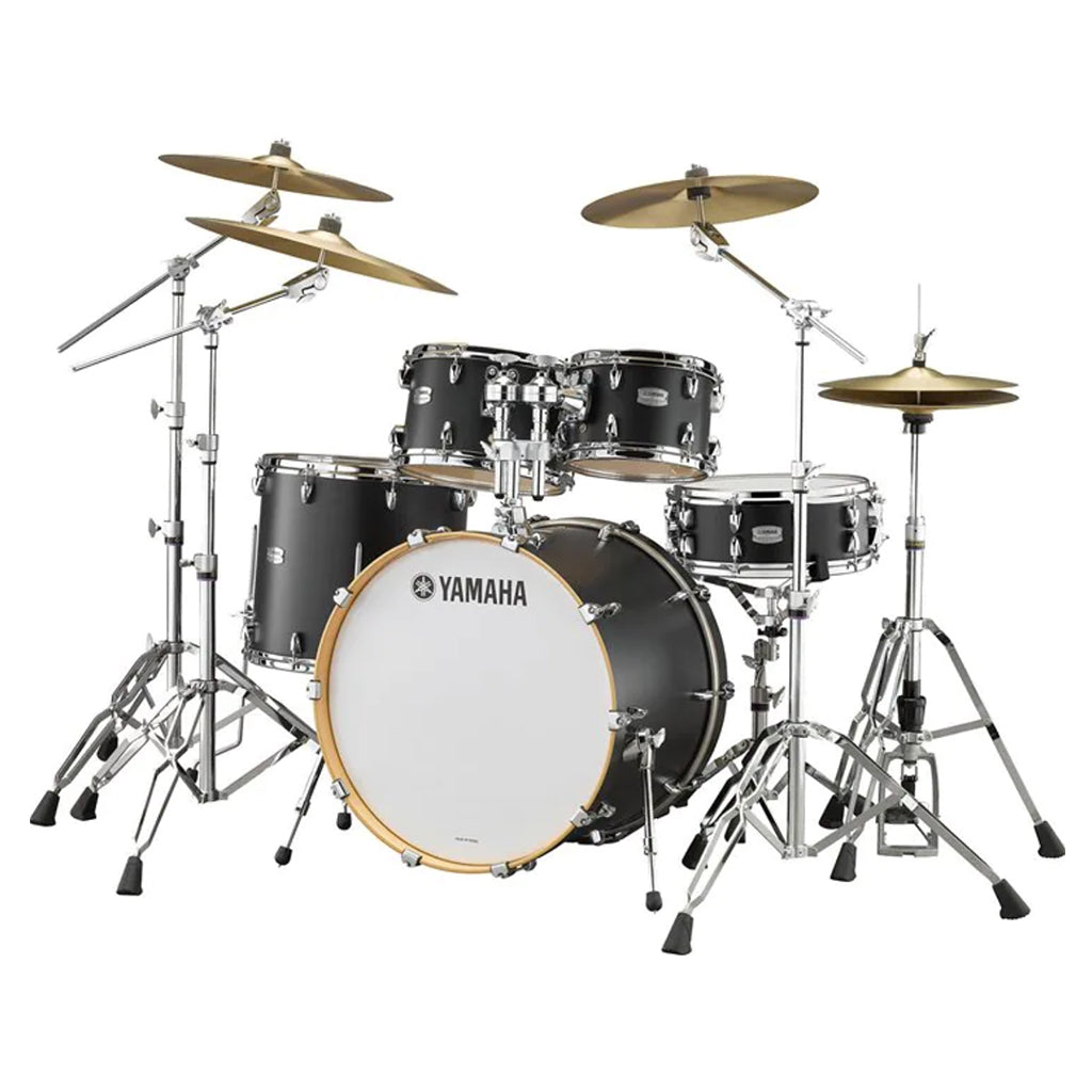 Yamaha - Tour Custom Euro Drum Kit with Hardware Pack - Liqorice Satin