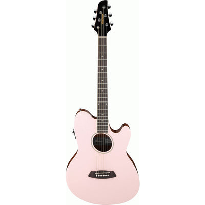 Ibanez TCY10E Acoustic Guitar Pastel Pink High Gloss