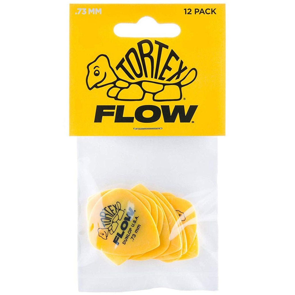 Dunlop .73 Tortex Flow Picks - 12pk - Sky Music