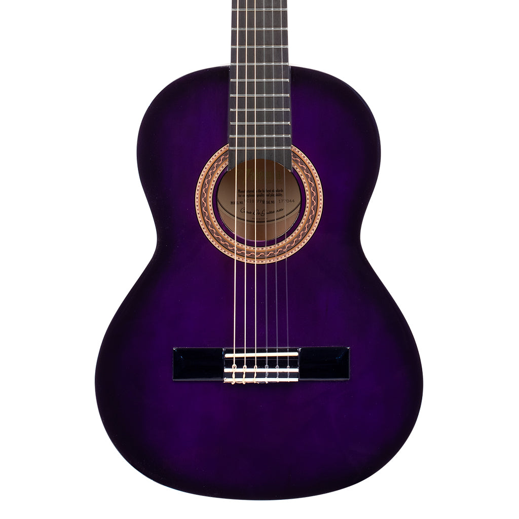 Valencia - VC102PPS 1/2 Size Classical Guitar – Purple Sunburst