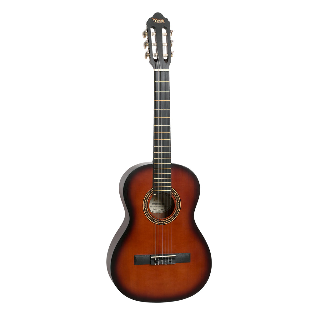 Valencia VC203H 3/4 Classical Guitar Classic Sunburst