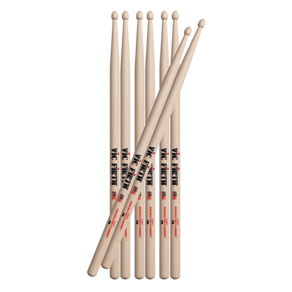 Vic Firth - Buy 3 Get 1 Free Pack - 2B Wood-Sky Music