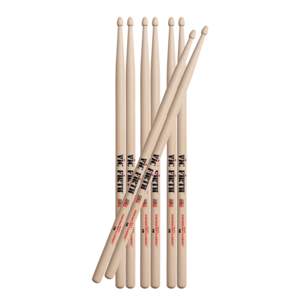 Vic Firth - Buy 3 Get 1 Free Pack - 5B Wood-Sky Music