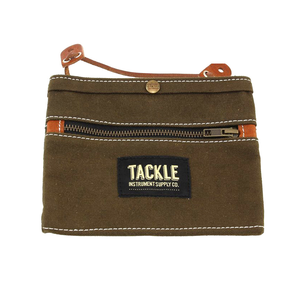 Tackle - Waxed Canvas Gig Pouch - Forrest Green