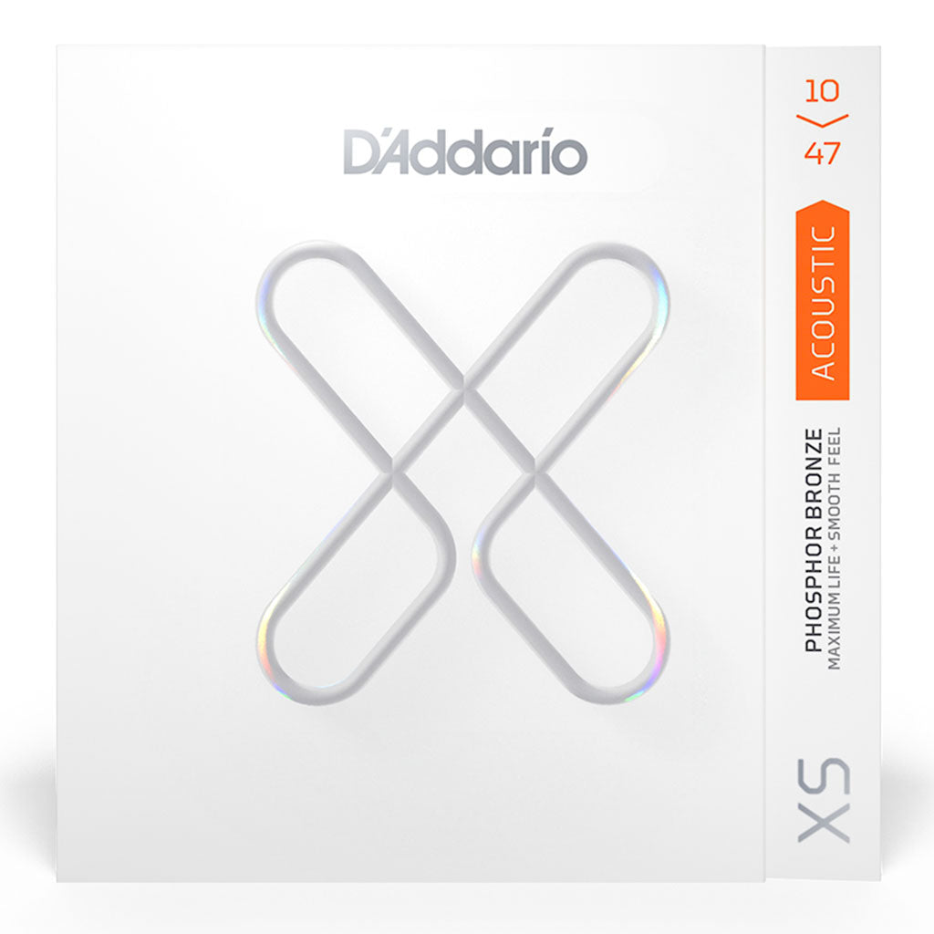 D'Addario - XS Phosphor Bronze - Acoustic Guitar Strings - 10-47