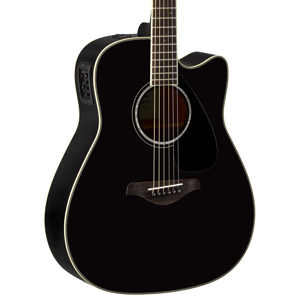 Yamaha FGX830C Acoustic Guitar - Black-Sky Music