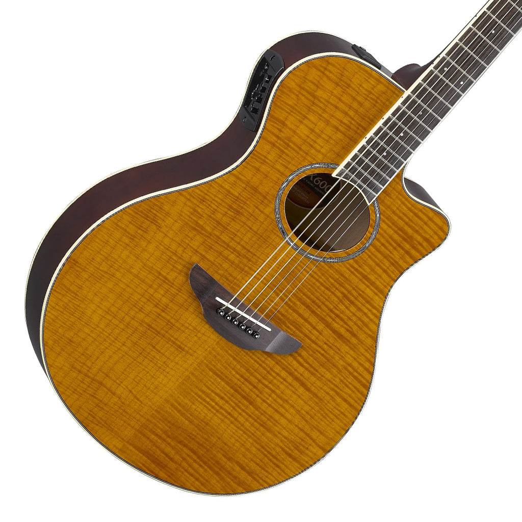 Yamaha APX600FM Amber Flamed Maple Acoustic-Electric Guitar